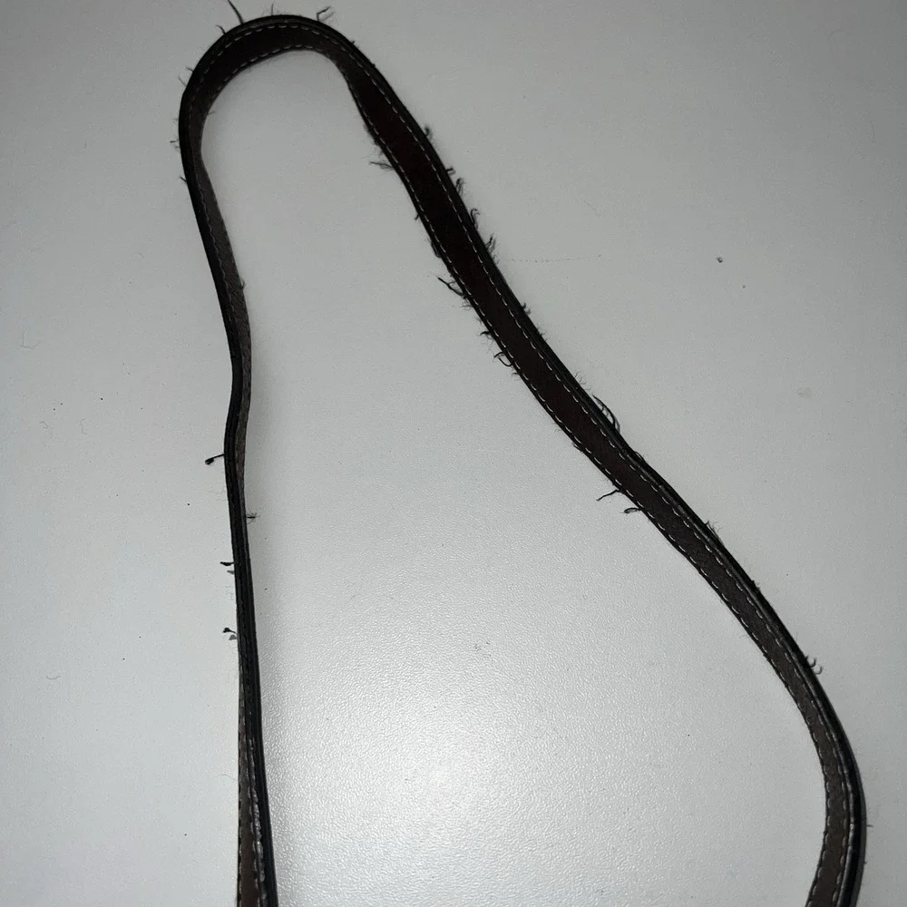 Vintage FOSSIL Brown Full Grain Soft Leather Crossbody Shoulder Bag